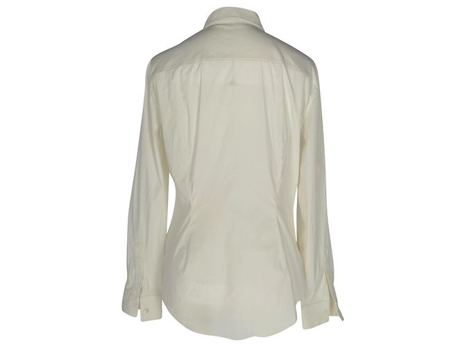 Camisa de botões Theory em algodão branco - vista 3