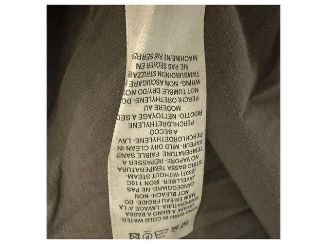 T-shirt Oversized Rick Owens in cotone beige - vista 10