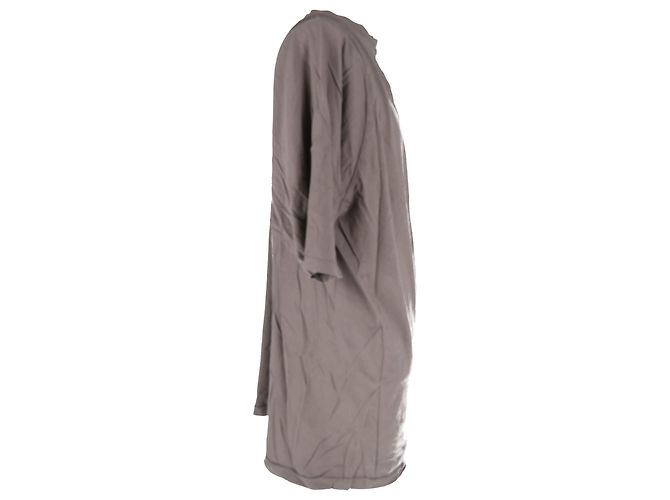 T-shirt Oversized Rick Owens in cotone beige - vista 6