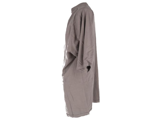 T-shirt Oversized Rick Owens in cotone beige - vista 7