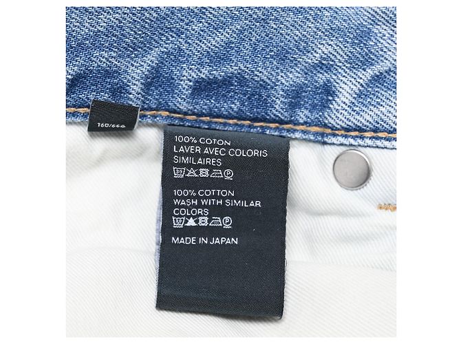 Céline Jeans Wideleg Celine en coton bleu clair - vue 11