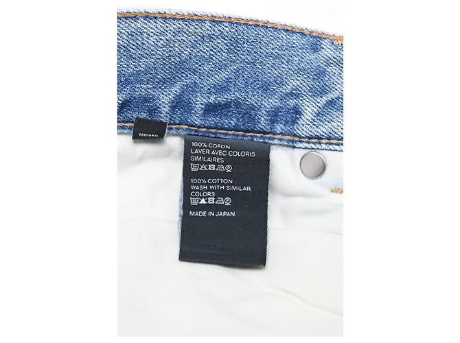 Céline Jeans Wideleg Celine en coton bleu clair - vue 12