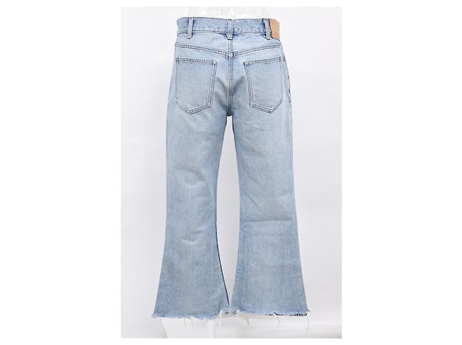 Céline Jeans Wideleg Celine en coton bleu clair - vue 4
