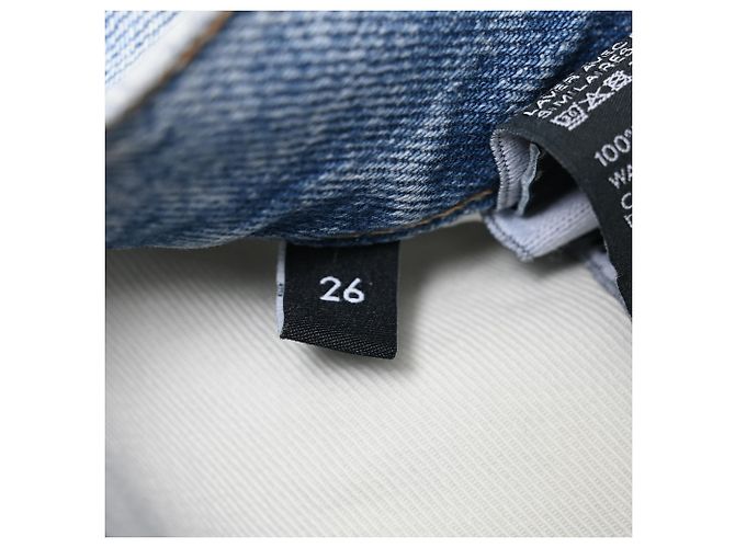 Céline Jeans Wideleg Celine en coton bleu clair - vue 9