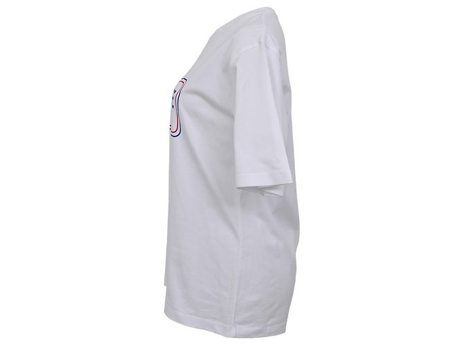 Céline T-shirt Loose em jersey Celine em algodão branco - vista 2