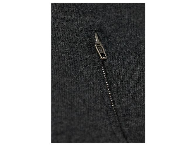 Balenciaga Rollkragenpullover aus Wolle in Grau mit Reißverschlusstaschen - Ansicht 3