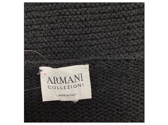 Giorgio Armani Armani Strickcardigan aus schwarzer Wolle - Ansicht 7