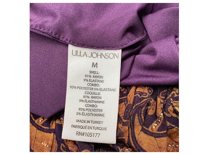 Mini abito a collo alto stampato Ulla Johnson in rayon multicolore - vista 5