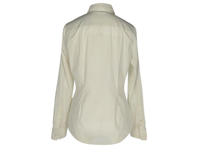 Camisa de botones Theory en algodón blanco - vista 3
