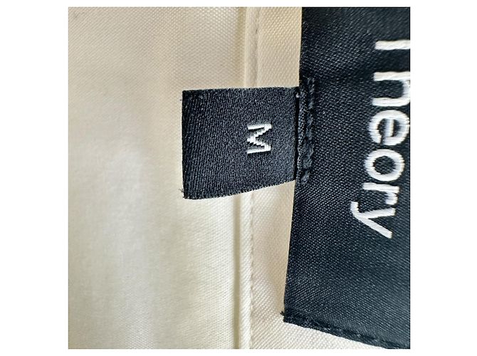 Camisa de botones Theory en algodón blanco - vista 5