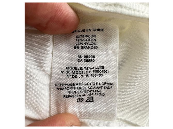 Camisa de botones Theory en algodón blanco - vista 7