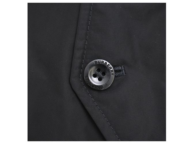 Burberry Jacke mit Reißverschluss und gesticktem Logo aus schwarzem Polyester - Ansicht 13