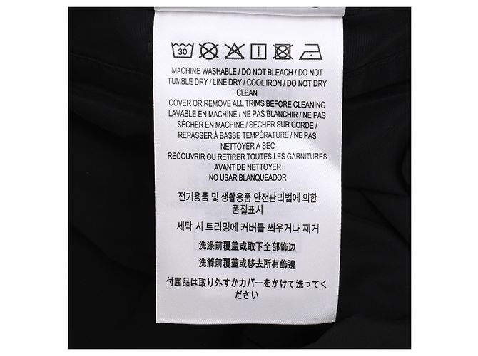 Burberry Jacke mit Reißverschluss und gesticktem Logo aus schwarzem Polyester - Ansicht 8