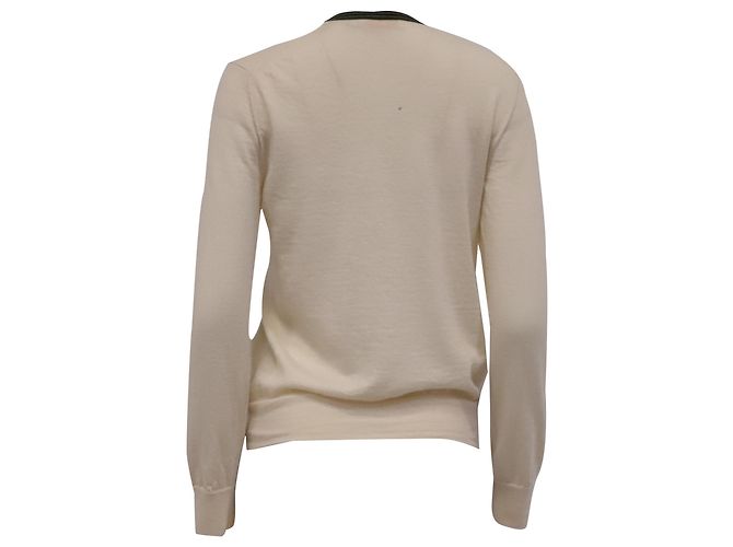 Tory Burch Madeline Strickcardigan aus elfenbeinfarbener Merinowolle - Ansicht 4