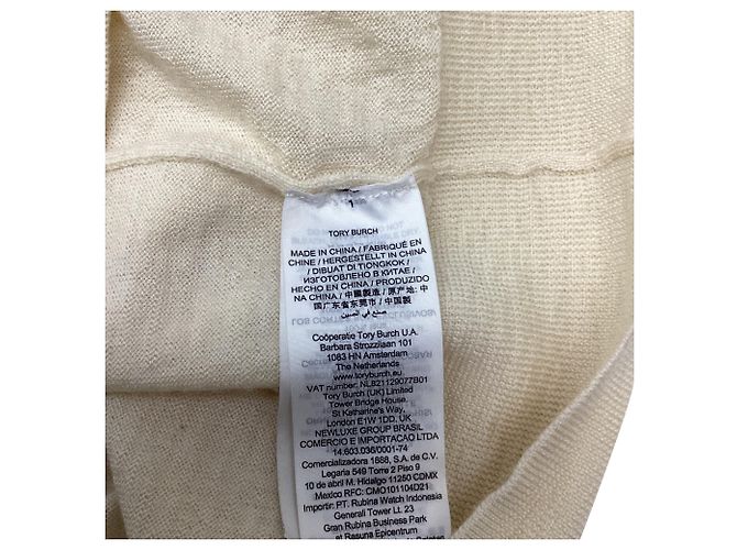Tory Burch Madeline Strickcardigan aus elfenbeinfarbener Merinowolle - Ansicht 5