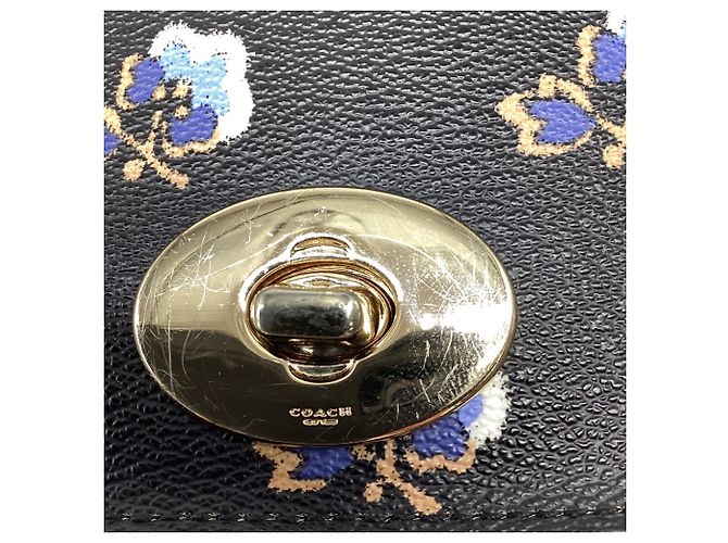 Borsa a tracolla Coach Mini Ruby con stampa floreale in pelle nera - vista 13