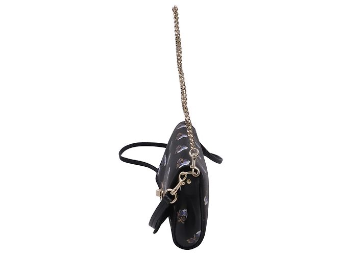 Borsa a tracolla Coach Mini Ruby con stampa floreale in pelle nera - vista 3