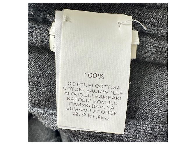 Brunello Cucinelli Strickcardigan mit verdeckter Knopfleiste aus grauer Baumwolle - Ansicht 6