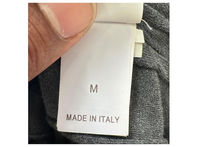 Brunello Cucinelli Strickcardigan mit verdeckter Knopfleiste aus grauer Baumwolle - Ansicht 7