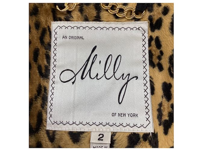 Blazer corto Milly con estampado de leopardo en pelo de poni marrón - vista 5