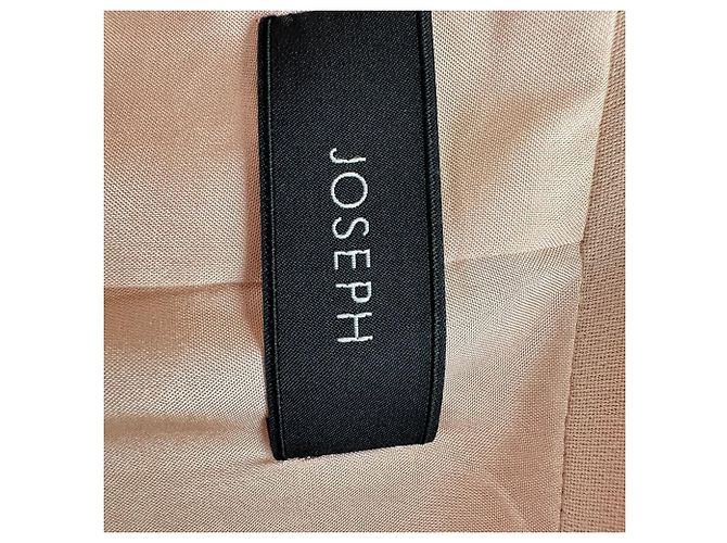 Joseph Einreihiger Blazer mit Taschen aus beiger Seide - Ansicht 5