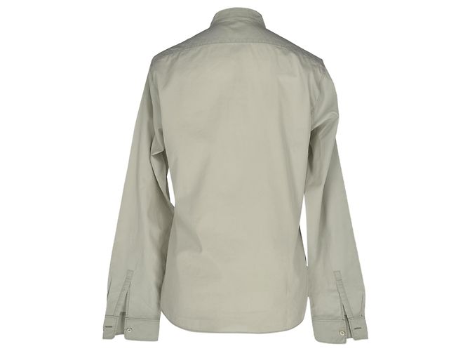 Camisa de botones ocultos Jil Sander en algodón gris claro - vista 2