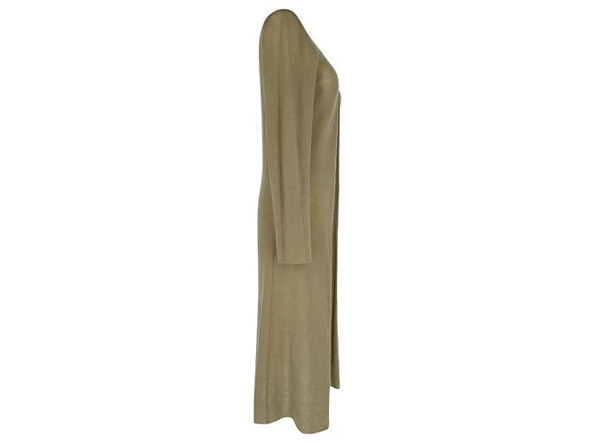 Jil Sander Strick-Cardigan, lang und offen, aus beigem Kaschmir - Ansicht 2