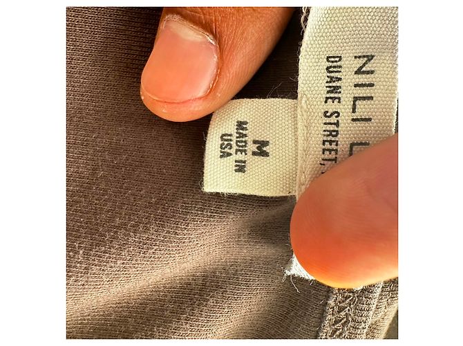 Blusa Halter Nili Lotan en algodón marrón - vista 5