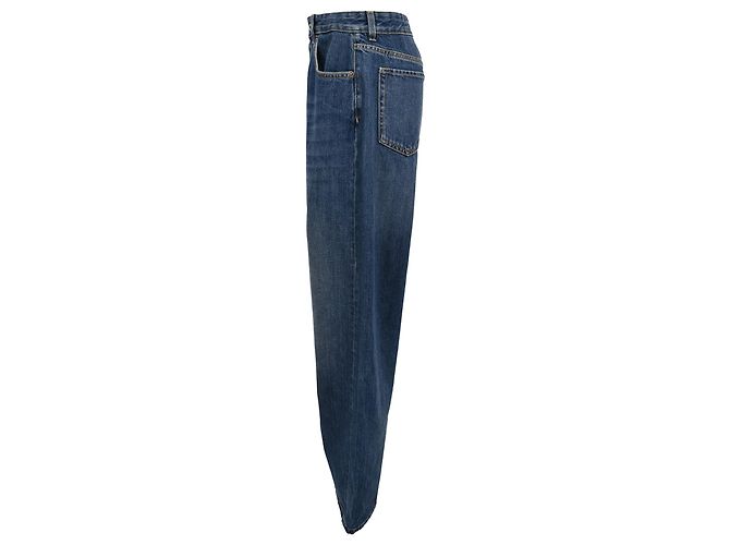 Vaqueros denim Wideleg Miu Miu en algodón azul - vista 2