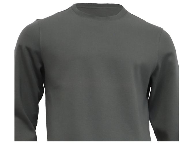Apc A.P.C. Crewneck Sweatshirt aus olive Baumwolle - Ansicht 2