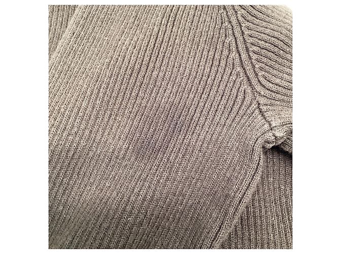 Ralph Lauren Rippstrick-Rollkragenpullover aus brauner Baumwolle - Ansicht 6