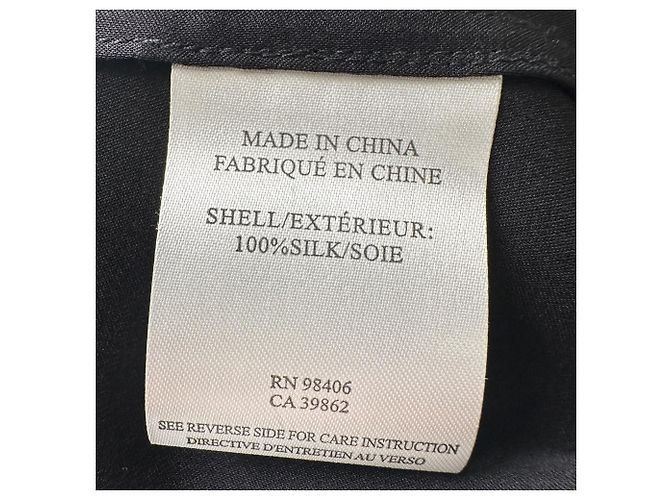 Theory Hemdbluse aus schwarzer Seide - Ansicht 5