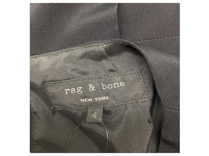 Rag & Bone ärmelloses Minikleid aus schwarzer Seide - Ansicht 6