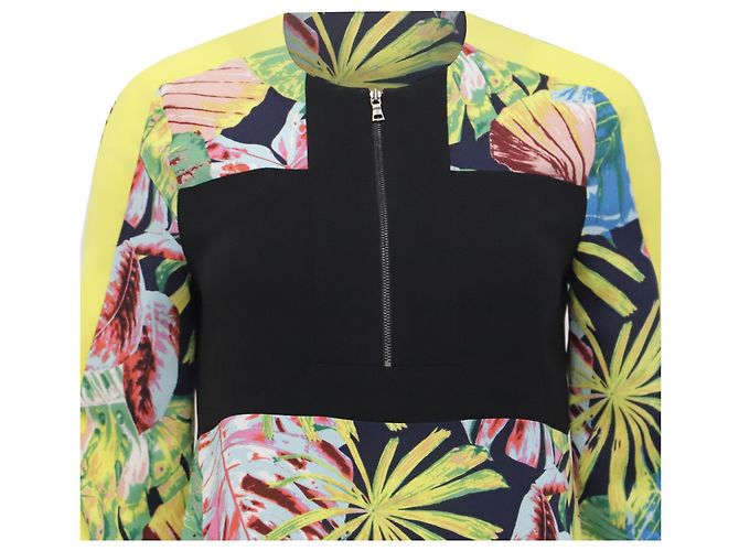 Bcbg Max Azria BCBGMAXAZRIA Mini abito con stampa tropicale in viscosa multicolore - vista 2