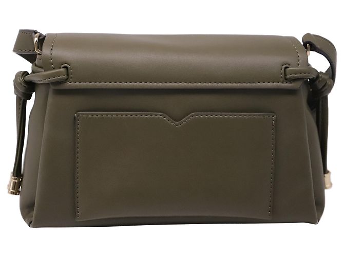 Borsa a tracolla piccola con patta Michael Kors con perle in pelle Olive - vista 4