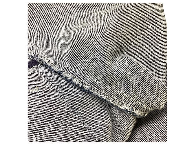 Chaqueta vaquera abotonada Burberry en algodón azul oscuro - vista 5