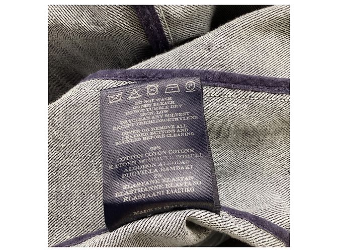Chaqueta vaquera abotonada Burberry en algodón azul oscuro - vista 7
