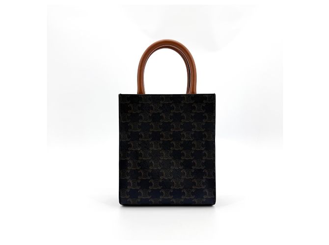 Céline Celine Vertical Cabas Triomphe Coated Canvas Small - vista 2