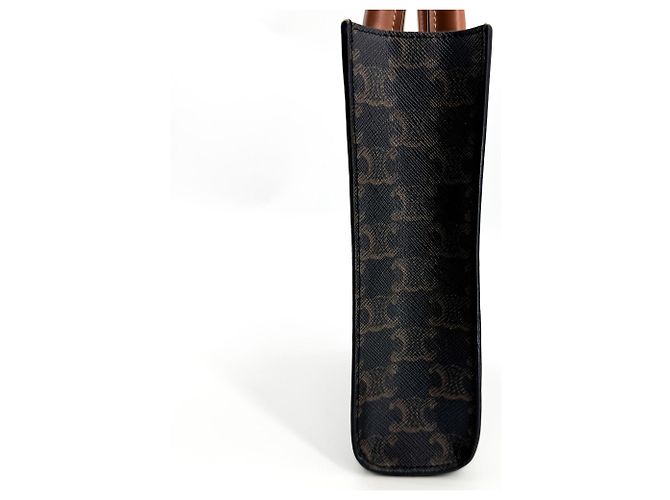 Céline Celine Vertical Cabas Triomphe Coated Canvas Small - vista 3