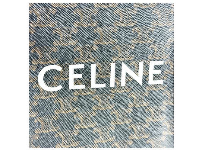 Céline Celine Vertical Cabas Triomphe Coated Canvas Small - vista 6