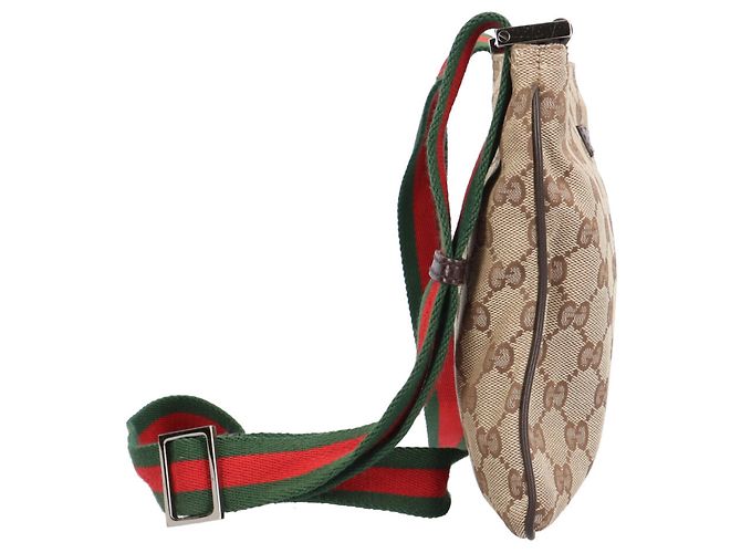 Borsa a Tracolla Gucci Sherry Line Beige - vista 4
