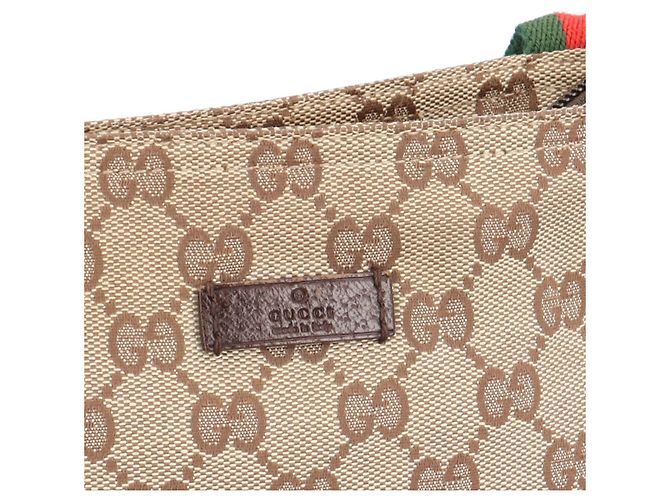 Borsa a Tracolla Gucci Sherry Line Beige - vista 9