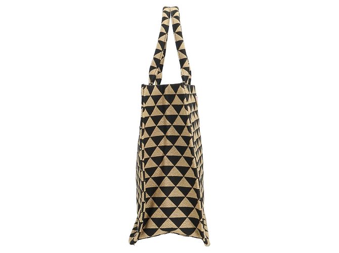 Prada Große Tote-Bag mit besticktem Symbol - Ansicht 5