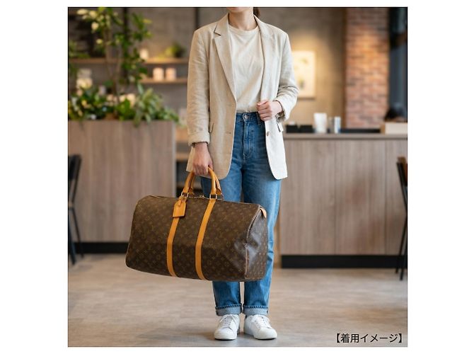 Borsa Boston Louis Vuitton Keepall 55 Monogram - vista 15