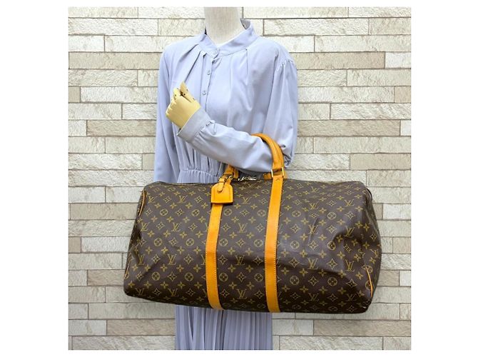 Borsa Boston Louis Vuitton Keepall 55 Monogram - vista 2