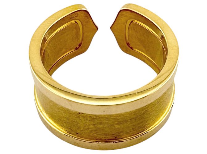Anello Cartier 2C Band in oro giallo 18K e diamante - vista 5