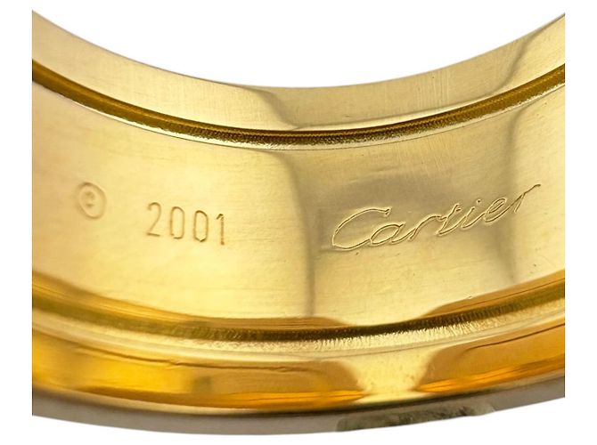Anello Cartier 2C Band in oro giallo 18K e diamante - vista 7