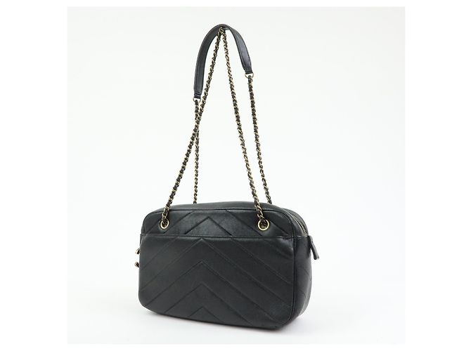 Chanel Camera Chevron Lambskin Medium - vista 2