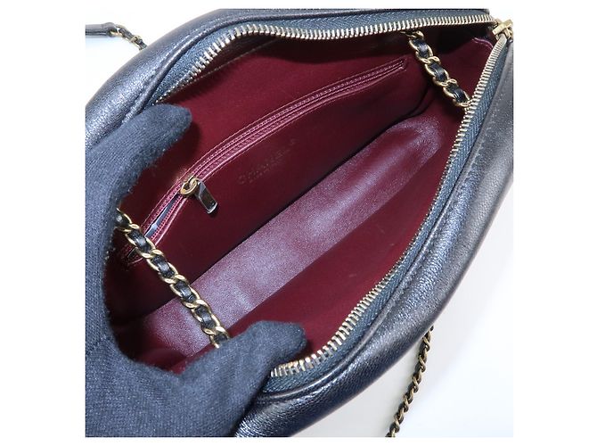 Chanel Camera Chevron Lambskin Medium - vista 5