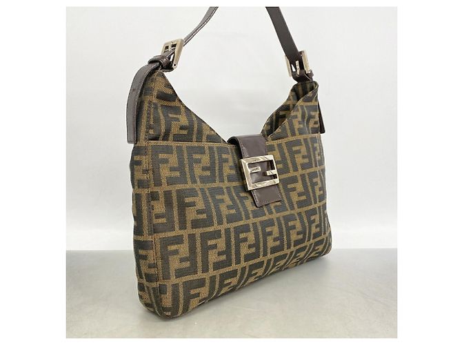 Borsa a tracolla Fendi Zucca in tela nylon - vista 2